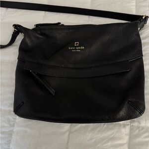 Kate Spade Black Pebbled Leather Crossbody Bag